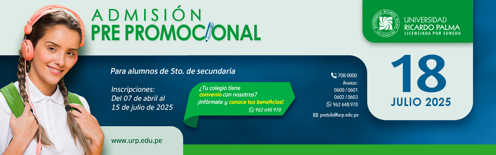 ADMISIÓN PRE PROMOCIONAL 2026-I
