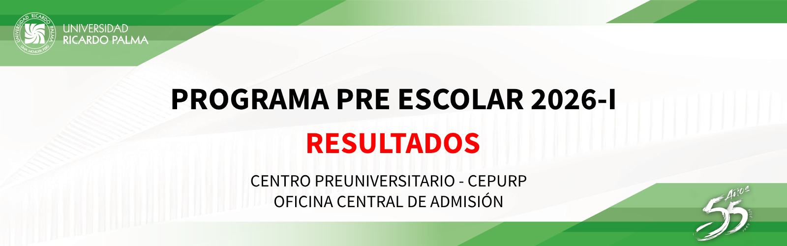 RESULTADOS PROGRAMA PRE ESCOLAR 2026-I