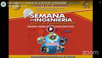 Semana de la facultad de Ingenieria 2020 -- (7 videos)