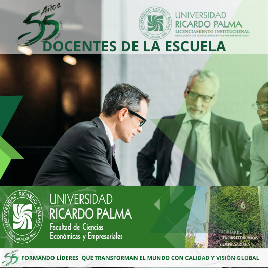 Zevallos Cardich, Jose Maria jose.zevallosc@urp.edu.pe Contador Publico Colegiado Certificado, Magister en Administracion por la Universidad Nacional Federico Villareal. Con estudios concluidos de maestria en docencia superior en la Universidad Ricardo Palma y doctorado en Contabilidad en la Universidad Nacional Federico Villarreal.  Docente universitario en cursos de Costos, Presupuesto Empresarial, Contabilidad Publica, Deontologia Profesional y Etica y Responsabilida