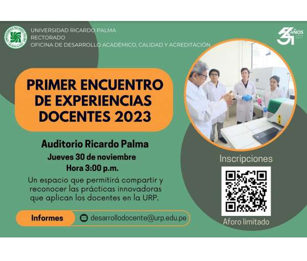 PRIMER ENCUENTRO DE EXPERIENCIAS DOCENTES 2023