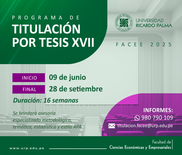 Programa de Titulación por Tesis XVII - FACEE