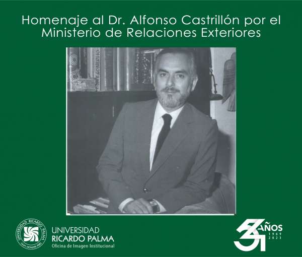 HOMENAJE AL DR. ALFONSO CASTRILLON POR EL MINISTERIO DE RELACIONES EXTERIORES