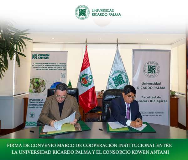 Un Compromiso con la Naturaleza: Universidad Ricardo Palma Suscribe Convenio con Consorcio Kowen Antami