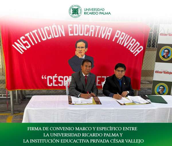 Convenio suscrito con el Colegio César Vallejo de la región Ayacucho