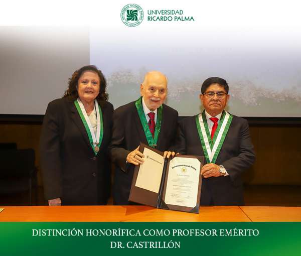 Distinción al Dr. Alfonso Castrillón Vizcarra