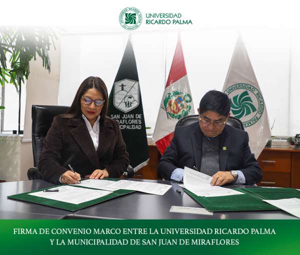 Convenio suscrito con la Municipalidad de San Juan de Miraflores