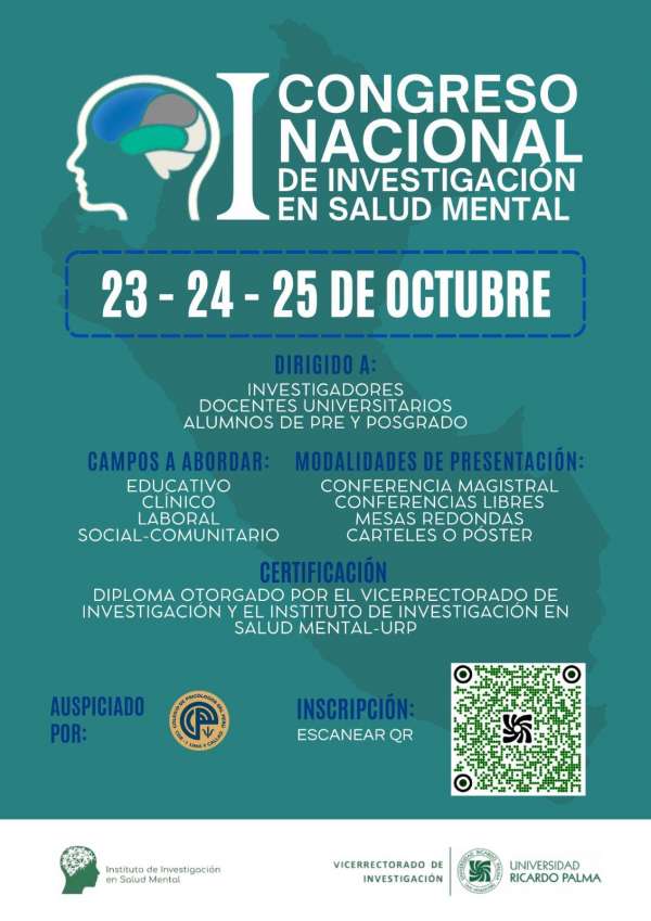 I CONGRESO NACIONAL DE INVESTIGACIÓN EN SALUD MENTAL