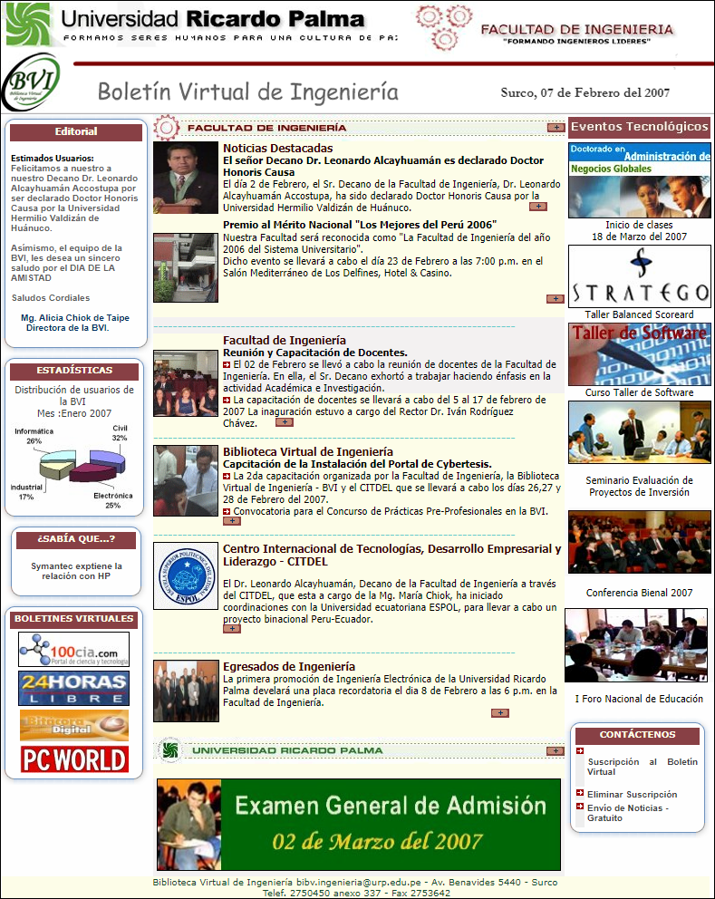 Boletines Mensuales 2007