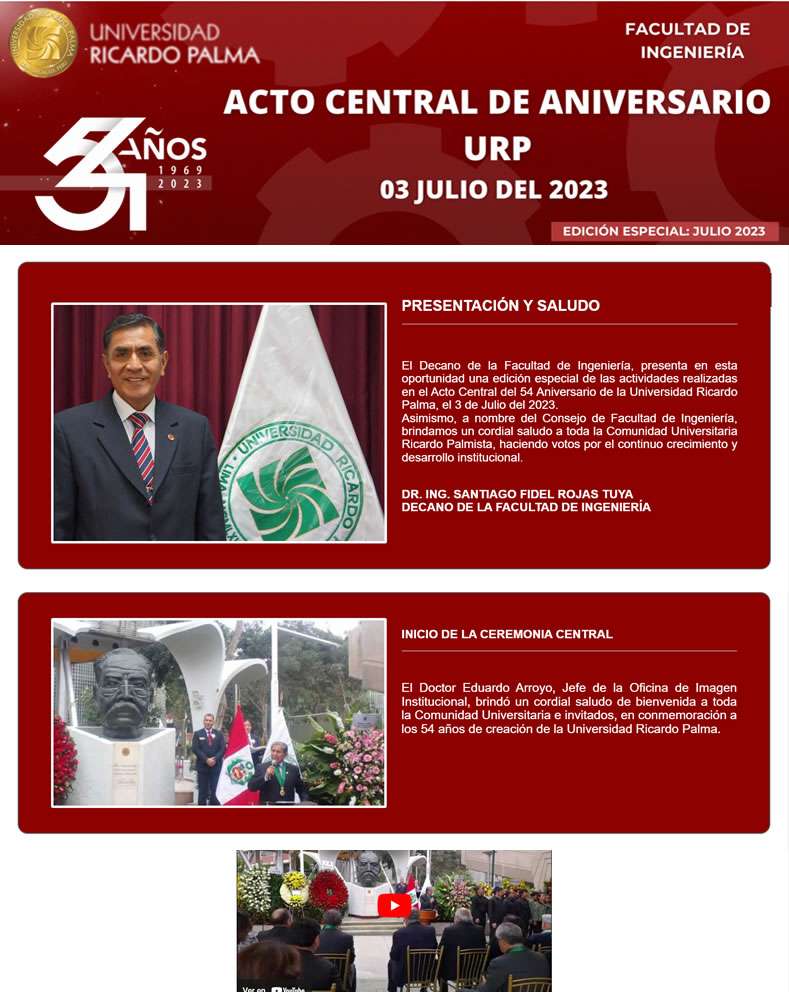 Edición Especial: 54 Aniversario URP