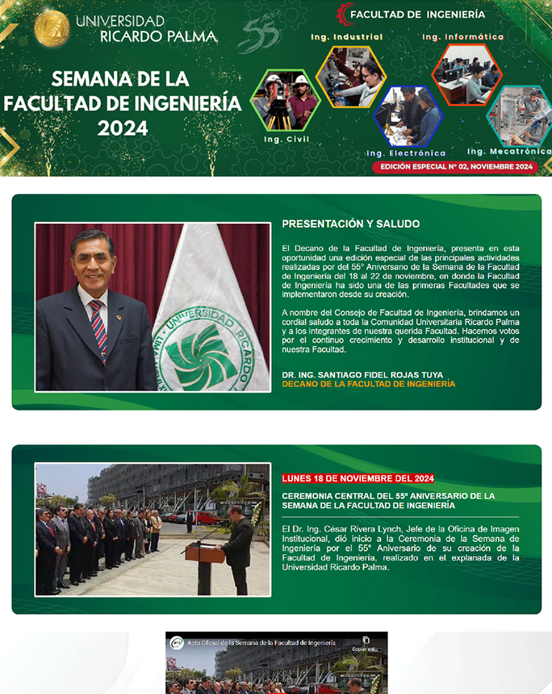 Edición Especial: Semana de la Facultad de Ingeniería - Noviembre 2024
