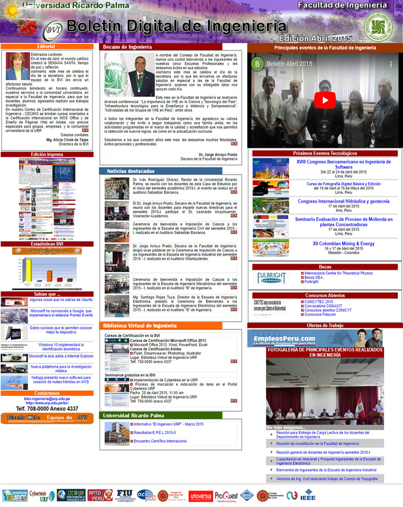 Boletines Mensuales 2015
