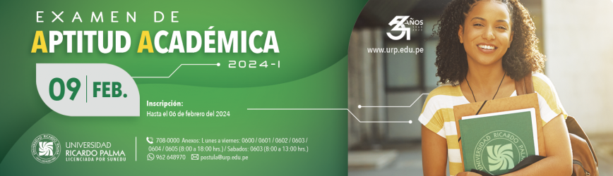 Proximos Eventos en la Universidad Ricardo Palma - Enero 2022