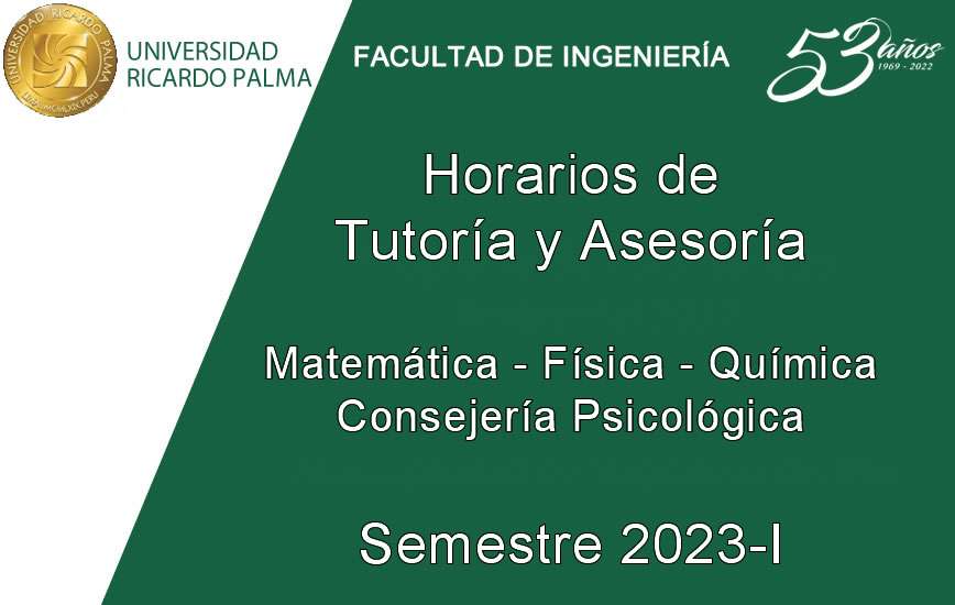 Tutoría y Asesoría 2023-I
