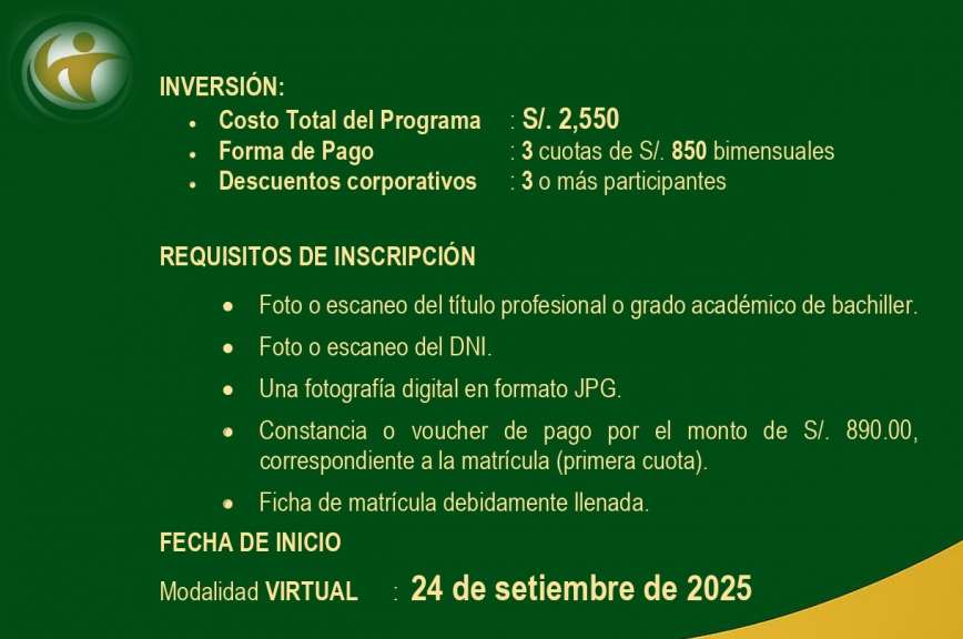 PRESENTACIN Programa de Especializacin en Human Leadership Coaching estratgico para inspirar transformar y liderar el talento humano Liderar con propsito Transformar con impacto En un entorno marcado por la incertidumbre la innovacin constante y-0001
