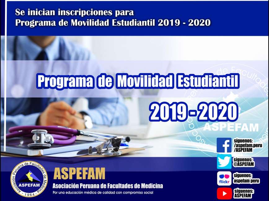 Programa de Movilidad Estudiantil 2019 - 2020 para Medicina